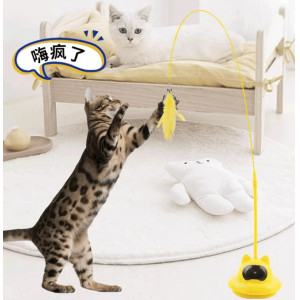 猫玩具逗猫棒自嗨解闷神器带吸盘长杆宠物小猫咪玩的幼猫用品大全