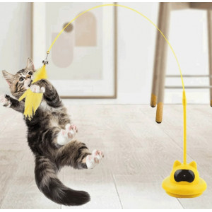 猫玩具逗猫棒自嗨解闷神器带吸盘长杆宠物小猫咪玩的幼猫用品大全