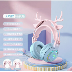 无线头戴式蓝牙耳机高颜值游戏低延迟超长续航游戏耳麦